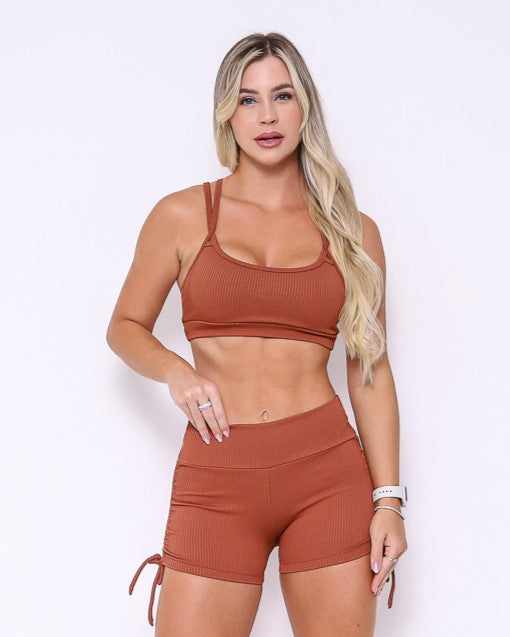 Conjunto Short Básico Cross Valência + Top Lu