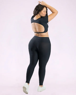 Conjunto Legging Básica Curve Plus Size + Top Alice