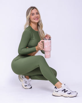 Conjunto Legging Básico Light + Top Manga Longa