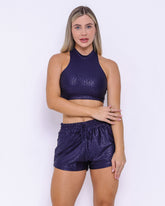 Conjunto Boxer Básico Animal Print + Top Amanda