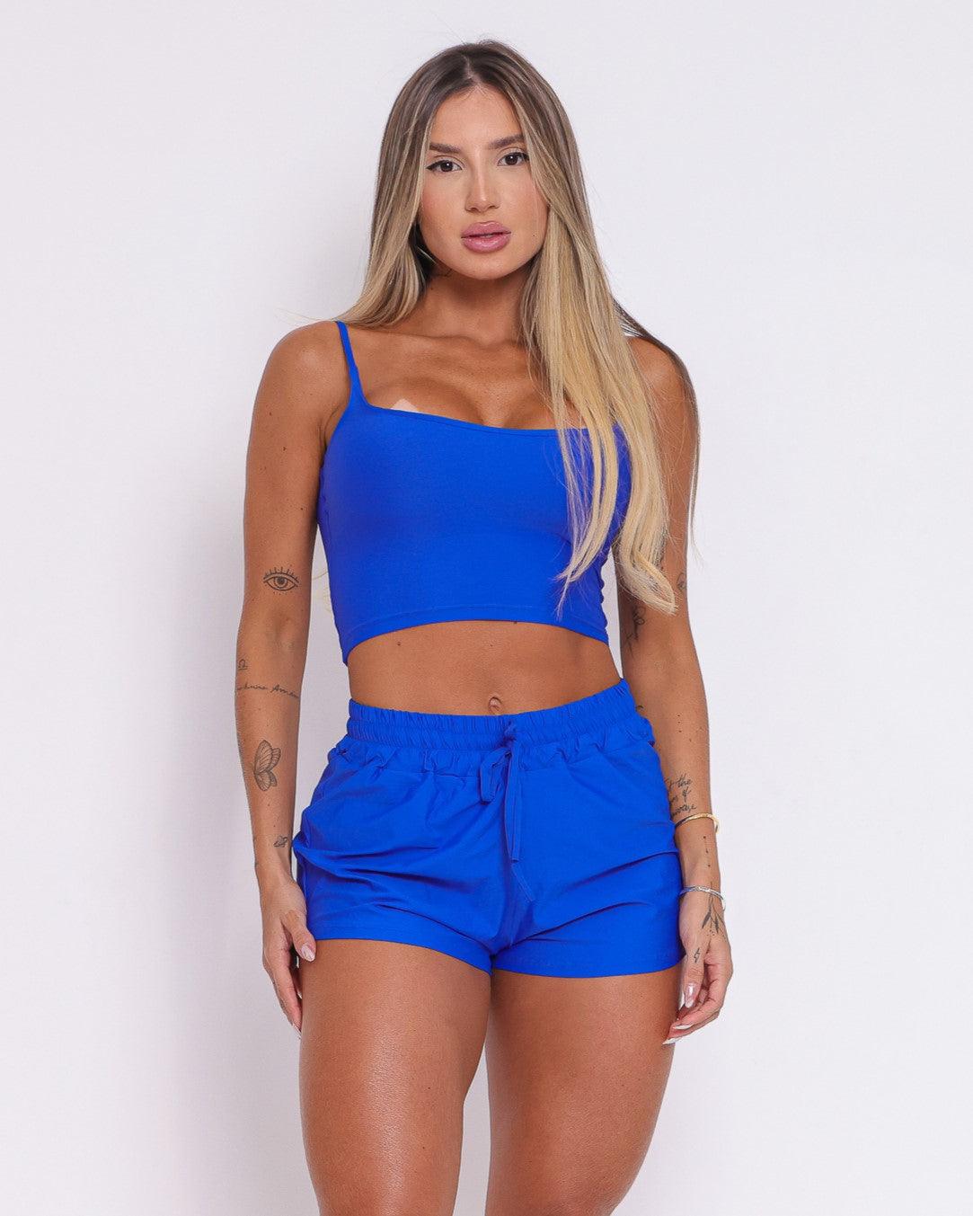 Conjunto Short Básico Fluitty + Top Regatinha