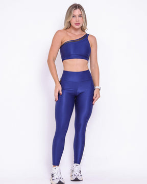 Conjunto Legging Básico Essence Tela Lateral + Top