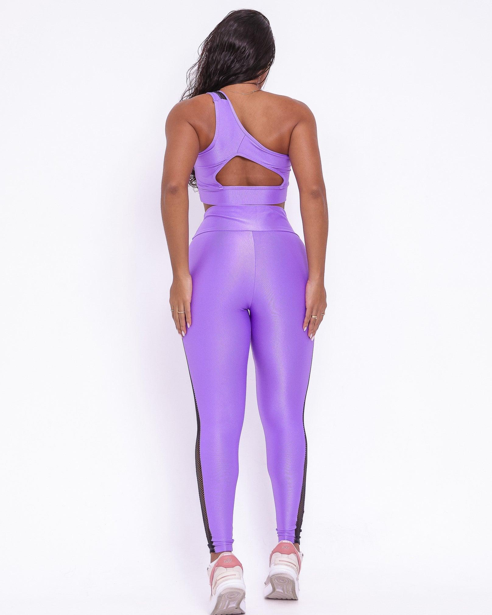 Conjunto Legging Básico Essence Tela Lateral + Top