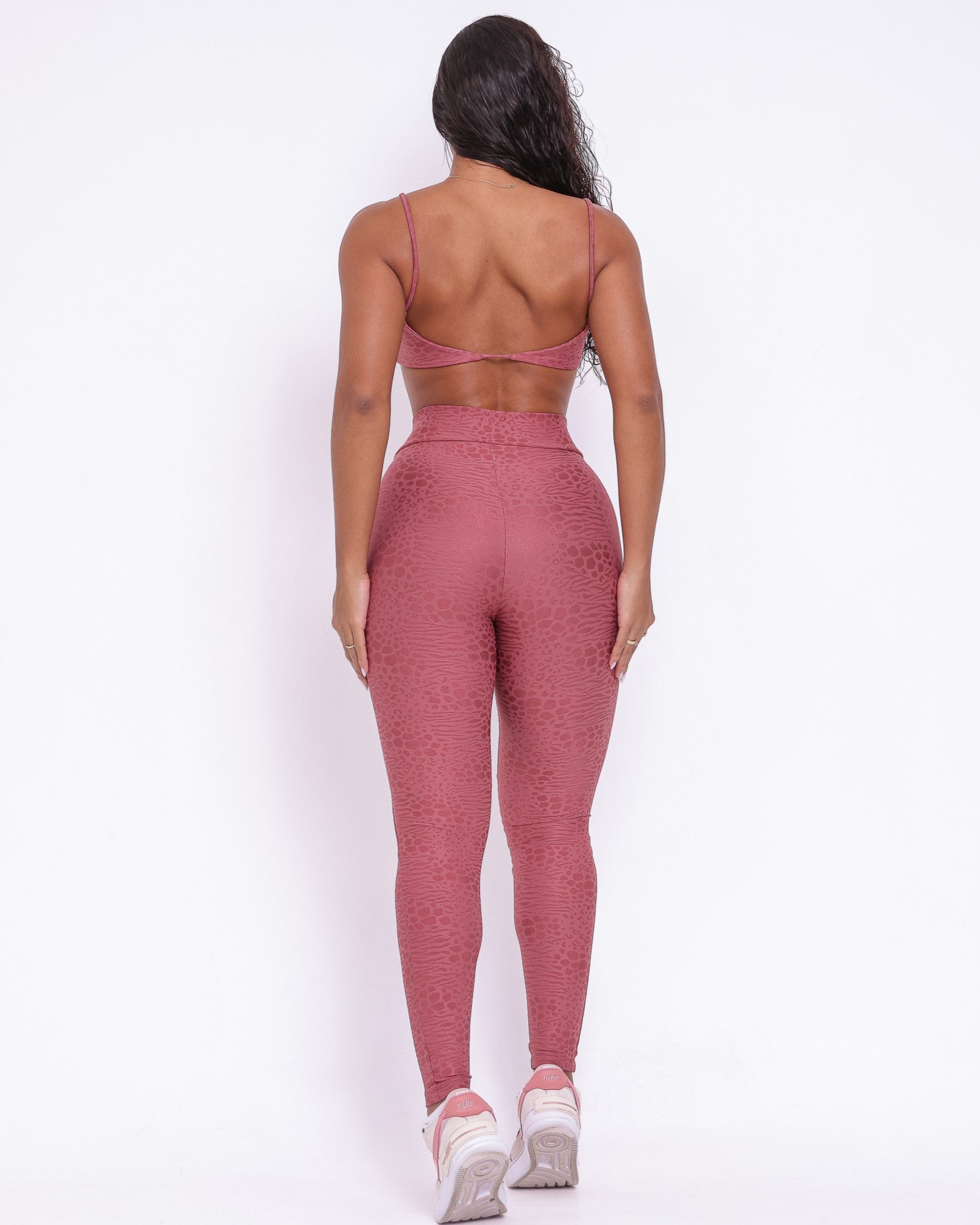 Conjunto Legging Básico Cós Cruzado Feline + Top Ju