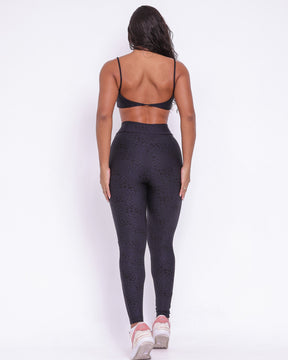 Conjunto Legging Básico Cós Cruzado Feline + Top Ju