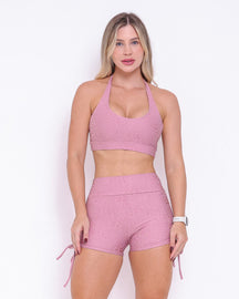 Conjunto Short Básico Cross Feline + Top Jhully