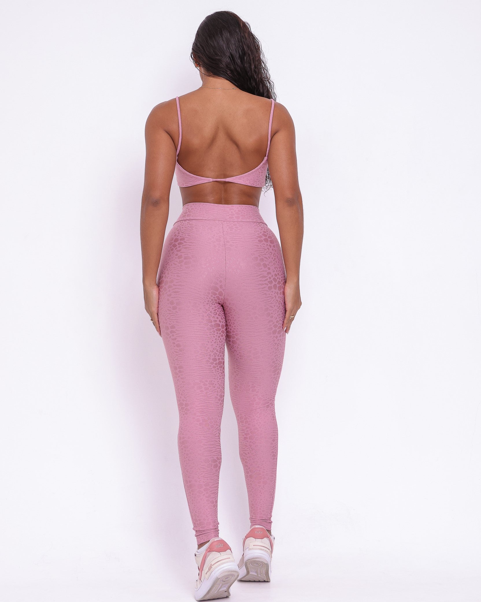 Conjunto Legging Básico Cós Cruzado Feline + Top Ju