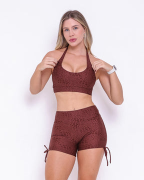 Conjunto Short Básico Cross Feline + Top Jhully