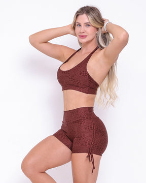 Conjunto Short Básico Cross Feline + Top Jhully