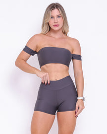 Conjunto Short Básico Curtinho Fluitty + Top Ciganinha