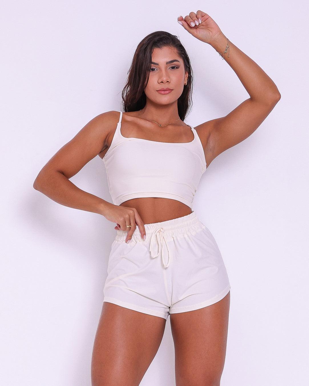 Conjunto Short Básico Fluitty + Top Regatinha