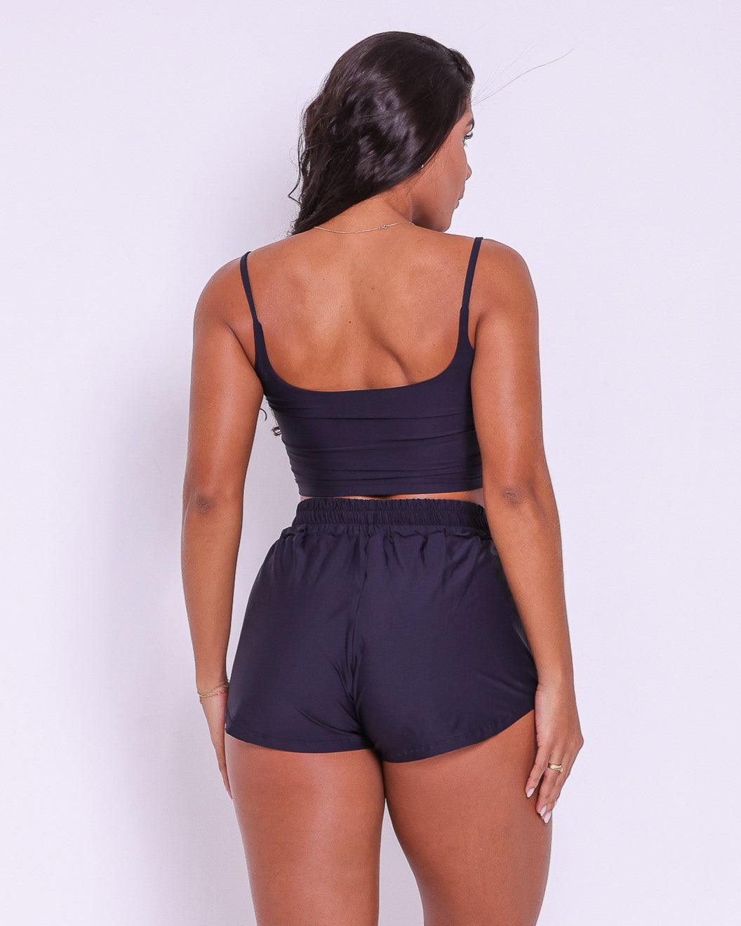 Conjunto Short Básico Fluitty + Top Regatinha