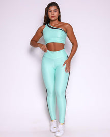 Conjunto Legging Básico Essence Tela Lateral + Top