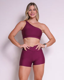 Conjunto Short Básico Cós Cruzado Light + Top Paloma