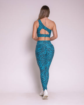 Conjunto Legging Empina Bumbum Onça + Top Paloma