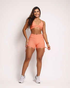 Conjunto Short Básico Cross Textura Soft + Top Vivi