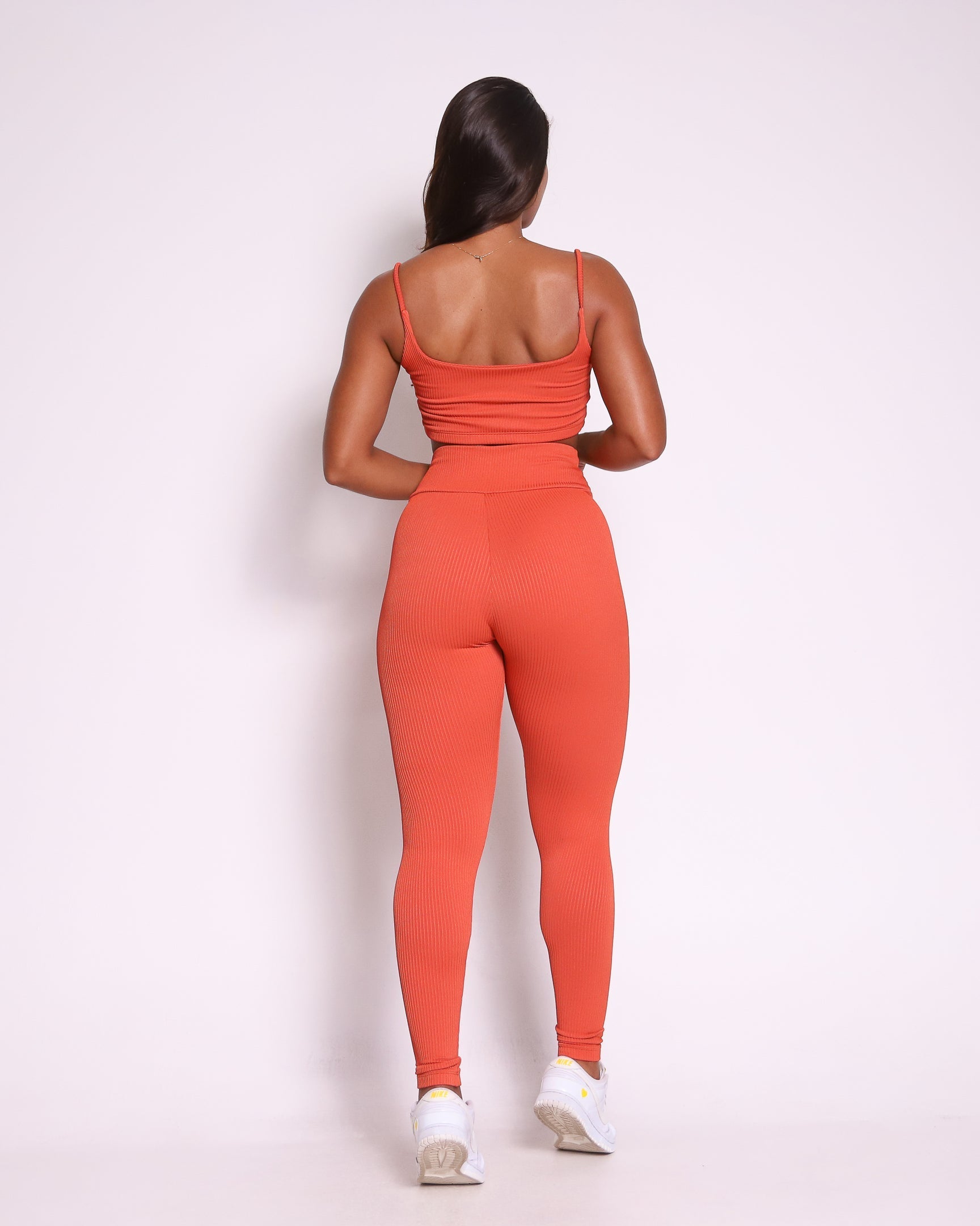 Conjunto Legging Básico Textura Valência + Top Bruna