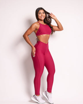 Conjunto Legging Empina Bumbum Vivo Compressão + Top Paula