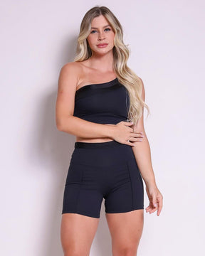 Conjunto Short Básico Olivia + Top Paloma