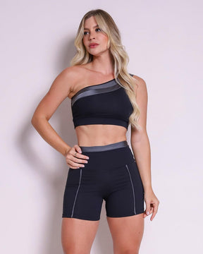 Conjunto Short Empina Bumbum Olivia + Top Paloma