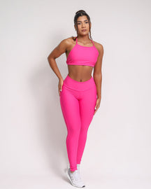 Conjunto Legging Empina Bumbum Vivo Compressão + Top Paula