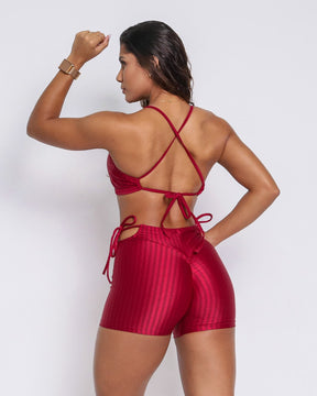 Conjunto Short Empina Bumbum Ajuste Cirrê + Top Paula