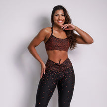 Conjunto Legging Empina Bumbum Degradê + Top Lu