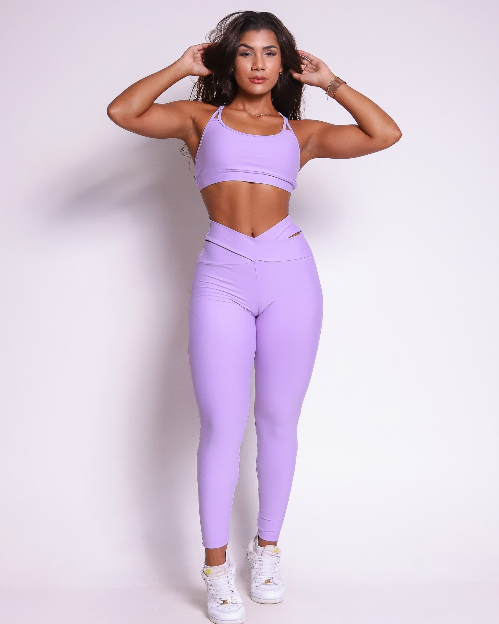 Conjunto Legging Básico Cós Cruzado Light + Top Lu