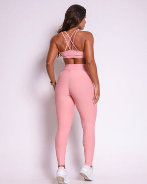 Conjunto Legging Básico Cós Cruzado Light + Top Lu