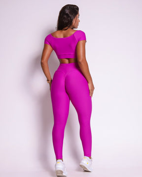 Conjunto Legging Empina Bumbum Light + Top Manguinha