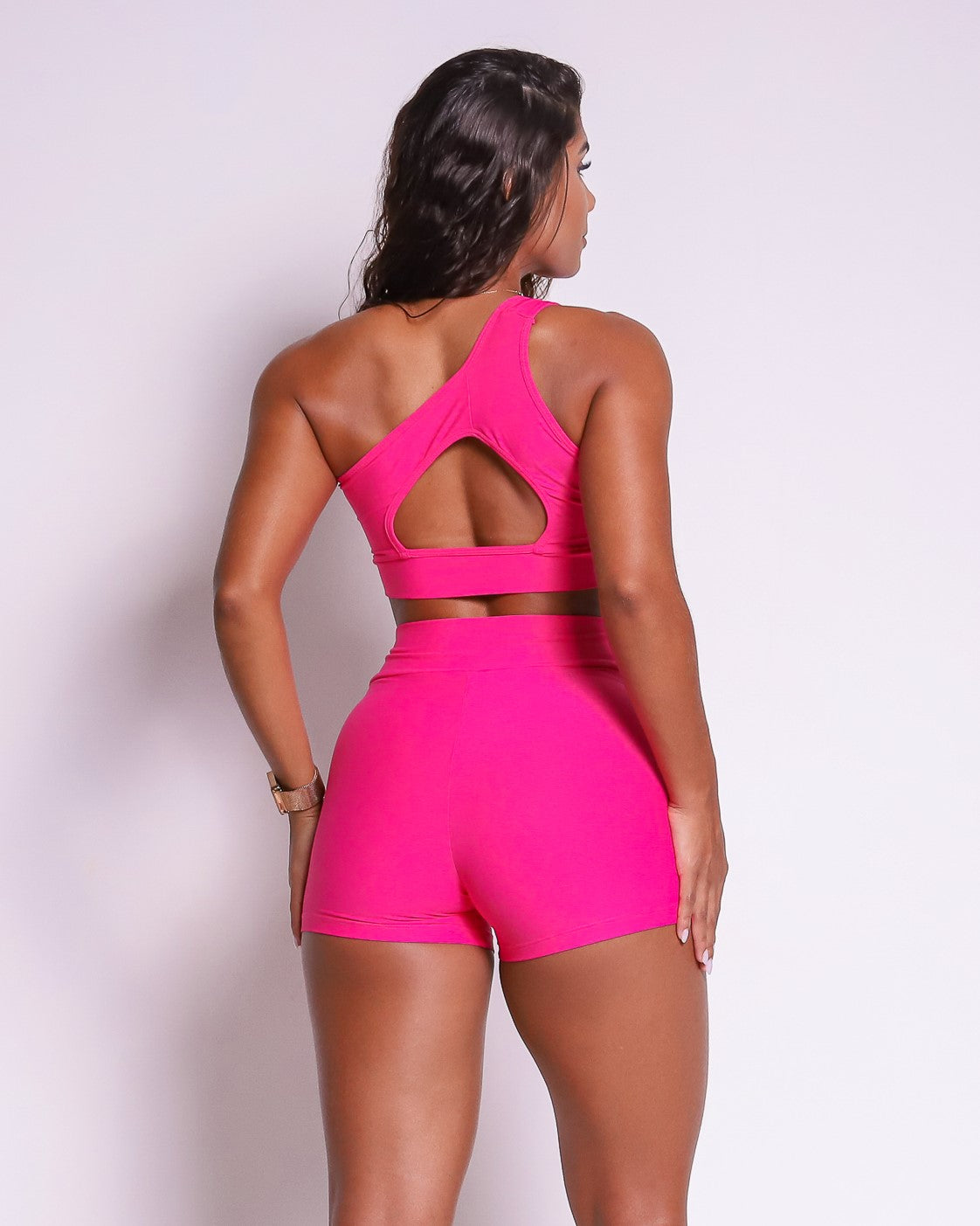 Conjunto Short Básico Cós Cruzado Light + Top Paloma