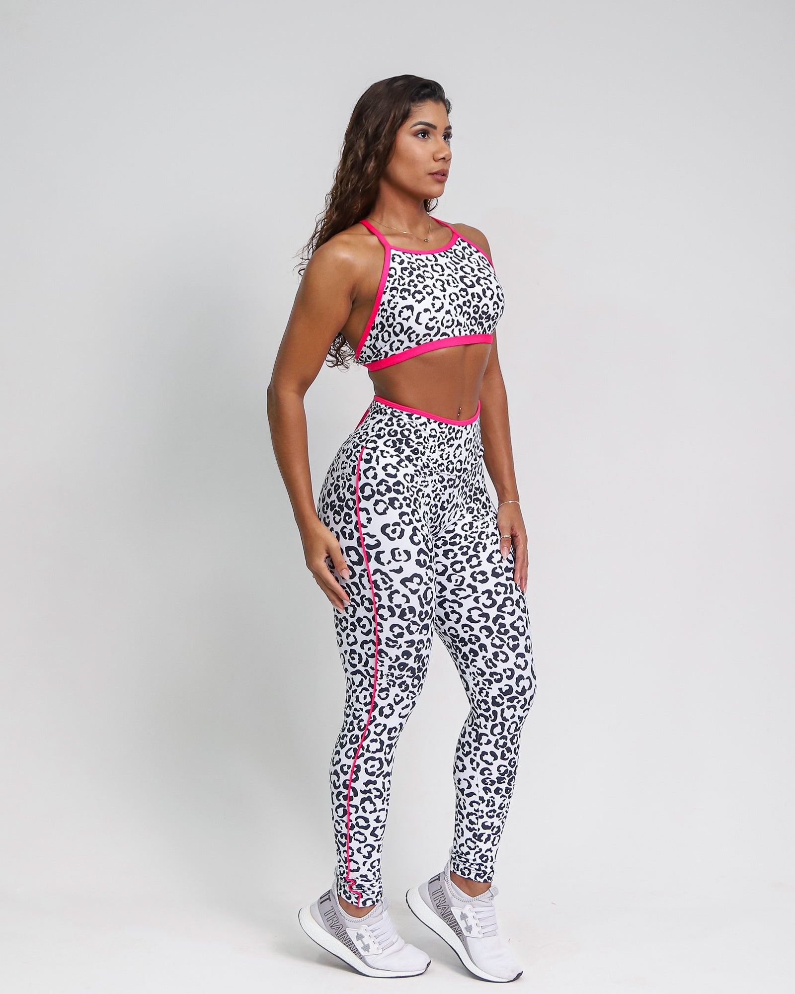 Conjunto Legging Empina Bumbum Vivo Estampa + Top Paula