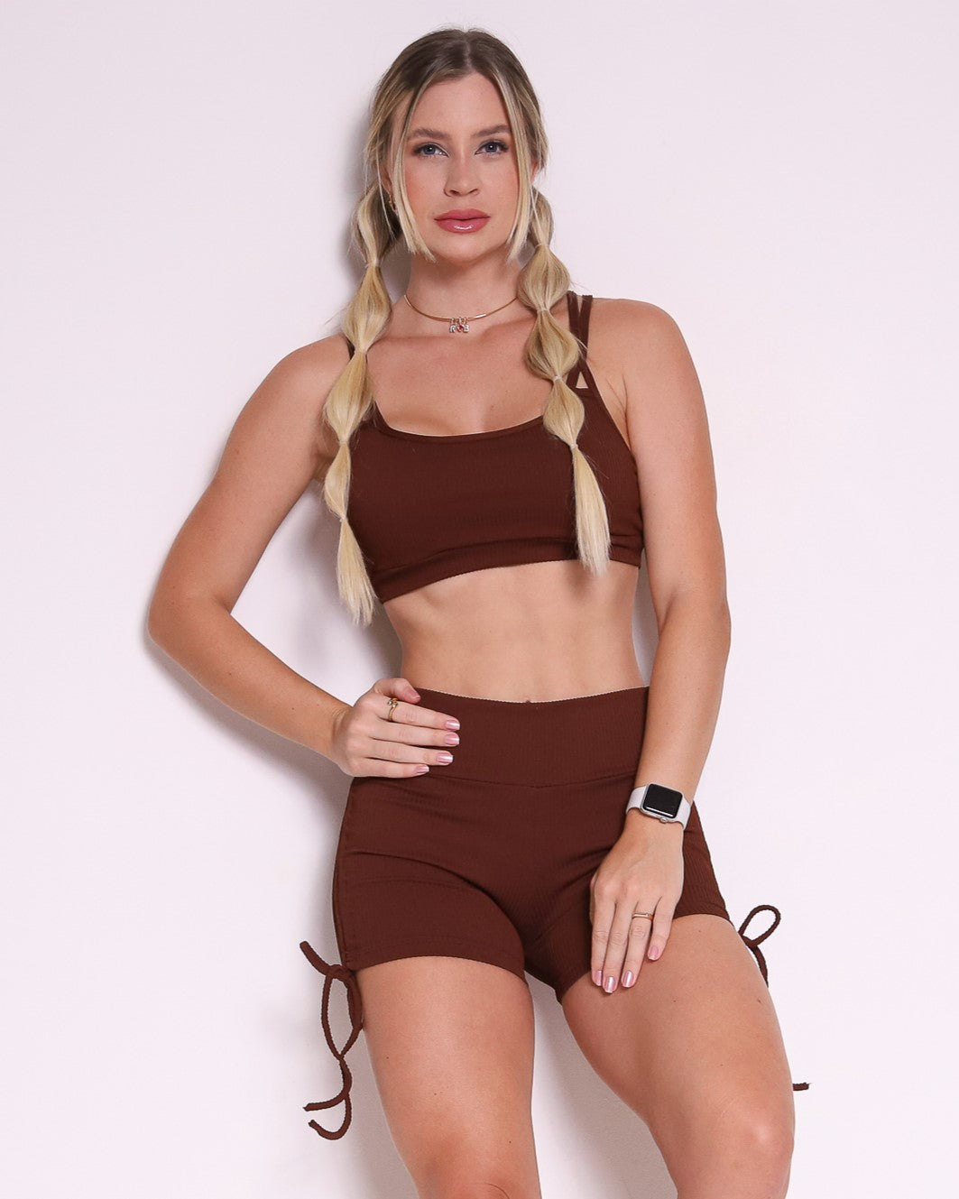 Conjunto Short Básico Cross Valência + Top Lu